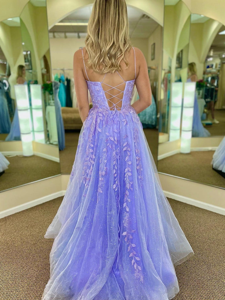 purple backless prom dress purple backless dress One-Shoulder Atria Deep V-Neck Prom Dress