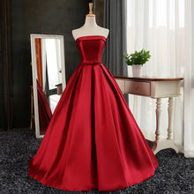 Cheap Red Prom Dress Ball Gown Sweep/Brush Train Strapless Prom Dress/Evening Dress JKS120