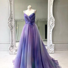 Spaghetti Straps Ombre Prom Dresses Designer Colorful Long Evening Dress With Ruffles Formal Gowns JKG029
