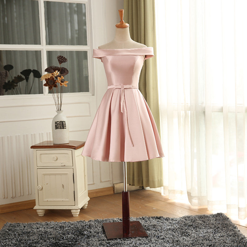 Sexy A-line Halter V-neck Mini Short Party Prom Homecoming Dresses Online,CM1033