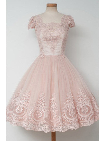 2017 Homecoming Dress Ball Gown Lace Short Prom Dress Party Dress JK077