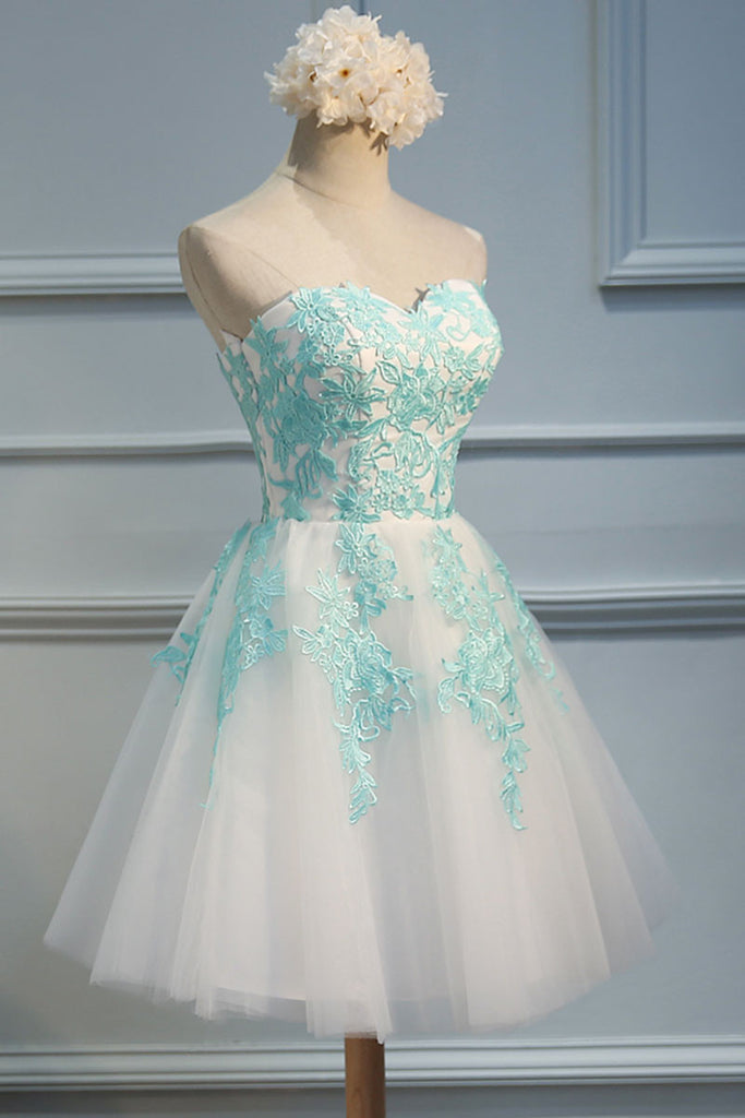 Ivory Short Prom Dress Homecoming Dresses Party Cocktail Gowns main image 1