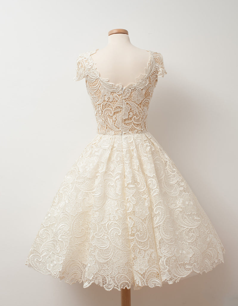 Ivory Homecoming Dresses Short Party Dress    fg7095