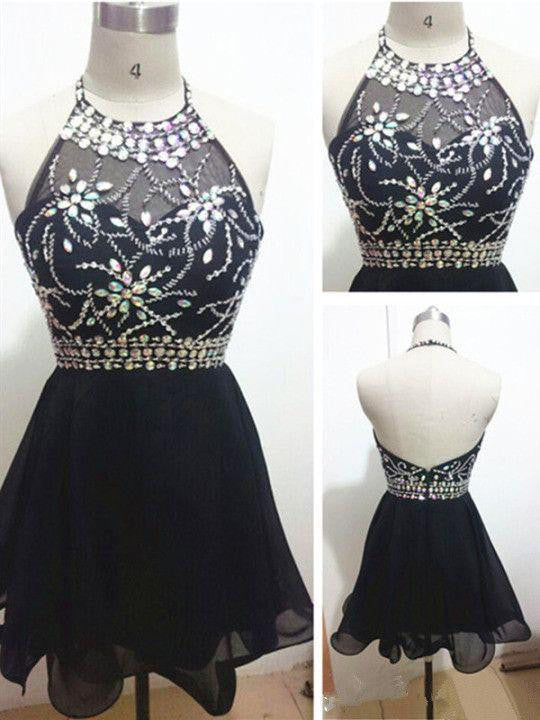 2017 Homecoming Dress Little Black Dress Short Prom Dress Party Dress JK185