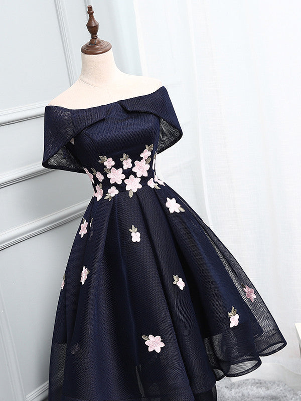 Homecoming Dress Chic Asymmetrical Short Prom Dress Party Dress JK210 – Anna PromDress