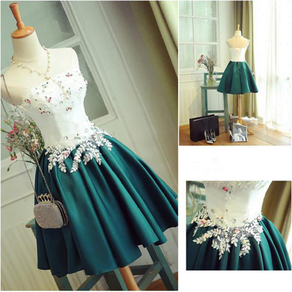 Sexy Cocktail Dress Straps Sleeveless Black Short Prom Dress Homecoming Dress main image 0