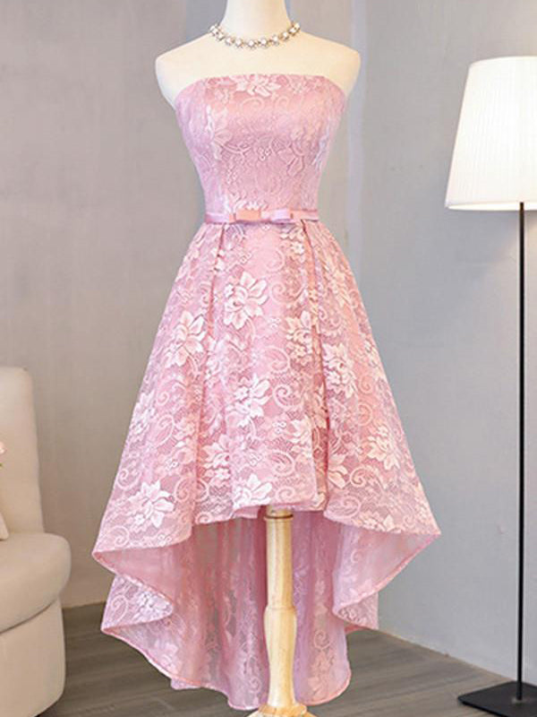 2017 Homecoming Dress Beautiful Lace Asymmetrical Short Prom Dress Party Dress JK240