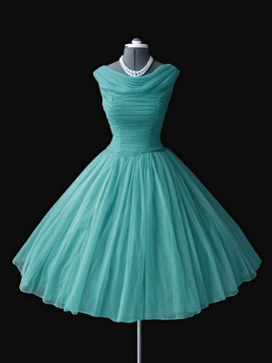 2017 Homecoming Dress Vintage Knee-length Ruffles Short Prom Dress Party Dress JK251