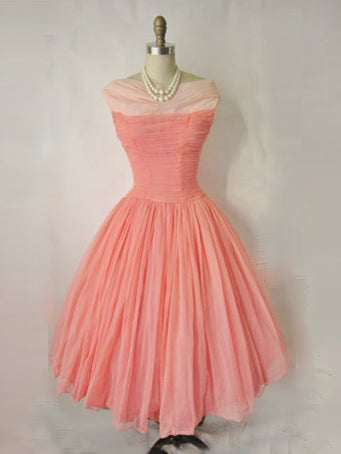 2017 Homecoming Dress Chic Watermelon Vintage Short Prom Dress Party Dress JK264