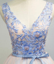 Beautiful Homecoming Dress Beading Lace Tulle Bowknot Short Prom Dress Party Dress JK355