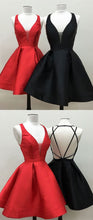 Little Black Dresses Red Homecoming Dress Sexy Short Prom Dress Party Dress JK402