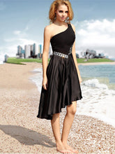 Sexy Homecoming Dress Asymmetrical Little Black Dresses Short Prom Dress Party Dress JK437