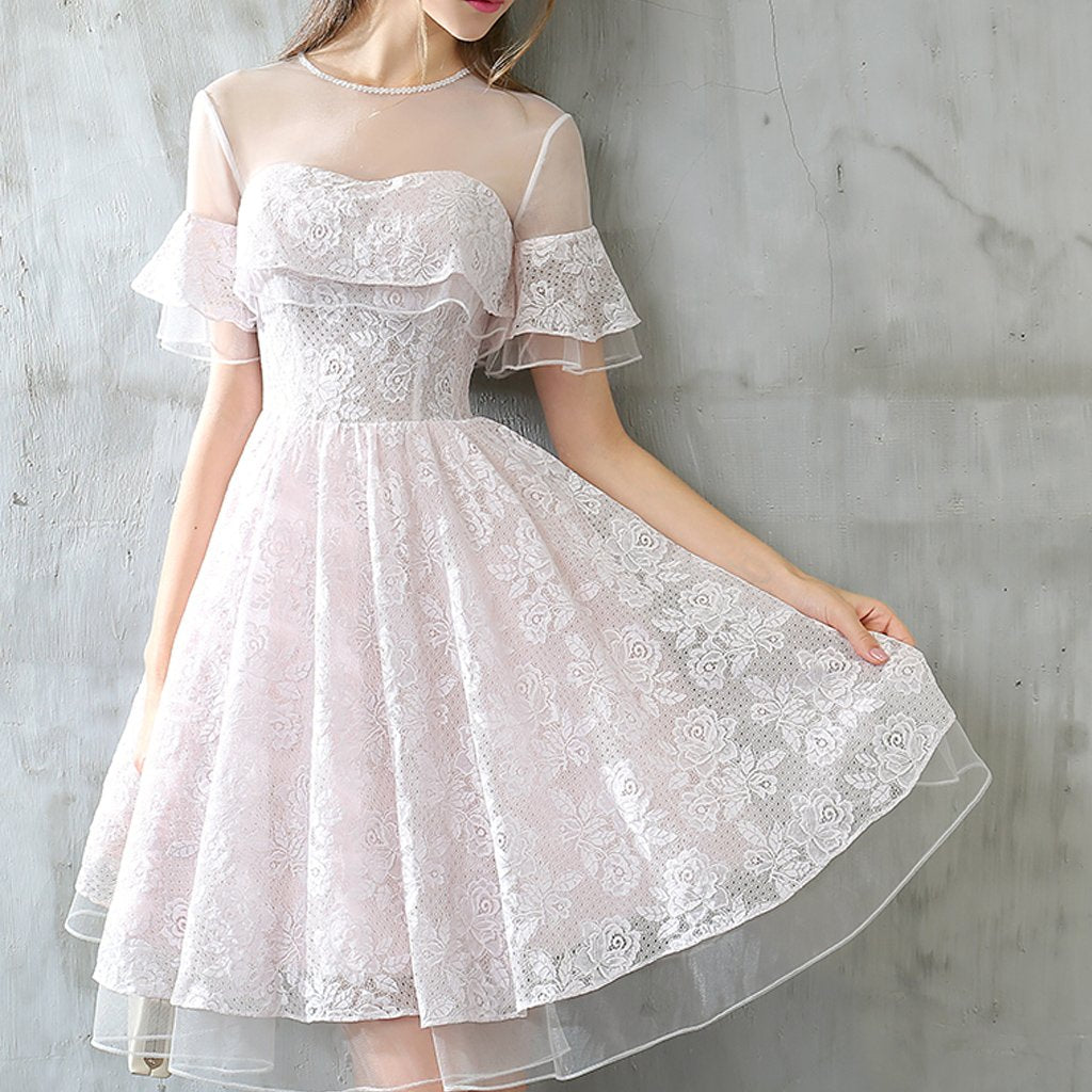 Lace Homecoming Dresses Aline Beautiful Short Prom Dress Party Dress JK593|Annapromdress Anna PromDress Lace Homecoming Dresses Aline Beautiful Short Prom Dress Party Dress JK593|Annapromdress Anna PromDress