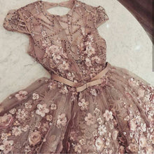 Luxury Homecoming Dresses A-line Scoop Floral Lace Short Prom Dress Fashion Party Dress JK891|Annapromdress