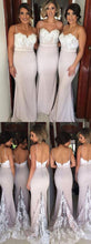 Sexy Bridesmaid Dresses Trumpet/Mermaid Spaghetti Straps Bridesmaid Dresses JKB048