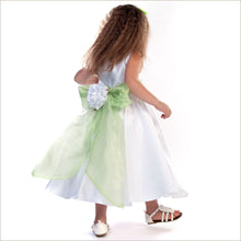 2017 Flower Girl Dresses Long White Bowknot Flower Taffeta JKF028