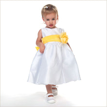 2017 Flower Girl Dresses Long White Bowknot Flower Taffeta JKF028