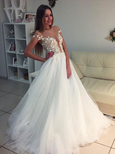 Prom Dresses ShortTrain Ivory Chiffon Prom Dress/Evening Dress #JKL011