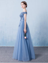 Beautiful Prom Dresses A-line Off-the-shoulder Long Lace Prom Dress/Evening Dress JKL122