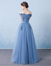 Beautiful Prom Dresses A-line Off-the-shoulder Long Lace Prom Dress/Evening Dress JKL122