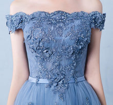 Beautiful Prom Dresses A-line Off-the-shoulder Long Lace Prom Dress/Evening Dress JKL122