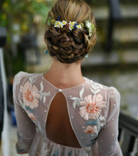 Long Sleeve Prom Dresses Embroidery A-line Chic Long Open Back Sparkly Prom Dress JKL1408|Annapromdress