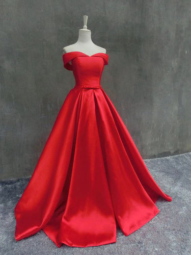 Chic Prom Dresses Ball Gown Off-the-shoulder Sexy Cheap Prom Dress/Evening Dress JKL357