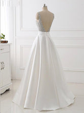Ball Gown Prom Dresses Straps Sequins Ivory Satin Chic Sparkly Long Prom Dress JKL736
