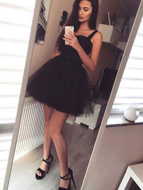 Homecoming Dress A-line Sleeveless Straps Short Prom Dress Party Dress JKS010|Annapromdress