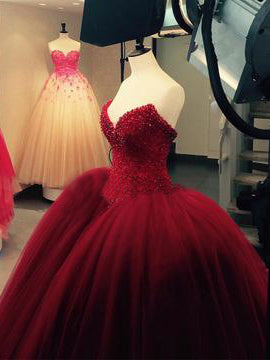 Burgundy Wedding Dresses Ball Gown Sweep/Brush Train Royal Blue Sexy Bridal Gown JKS241