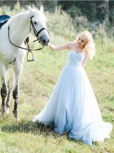 Cheap Wedding Dresses Romantic Sweetheart Floor-length A Line Colored Bridal Gown JKW200|Annapromdress