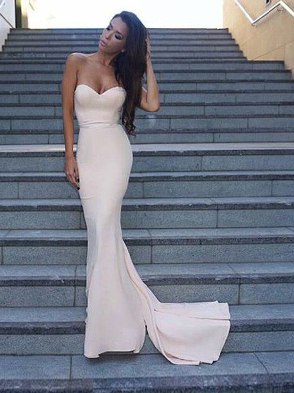 Simple Long Prom Dress Sweetheart Mermaid Prom Dress/Evening Dress MK579
