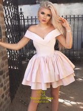 Tiered Homecoming Dress With Ruffles SYH78