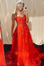 Mariana |A-line Sweetheart Lace Tulle Prom Dress with Slit