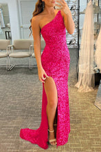 Aurelia |Glitter Black Sequins Long Prom Dress with Slit