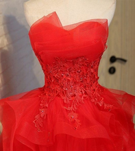 Charming A-line lace strapless short homecoming dresses Y1107