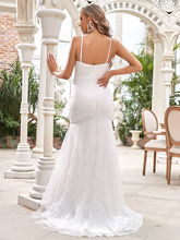 Wedding Dresses V Neck  Lace Tulle Sleeveless Romantic with Lace