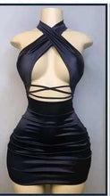 Black Outfit Dress Sexy Tight Dress Mini Homecoming Dress Y726