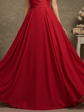 Elegant Formal Red Maxi Prom Dress Strapless Evening Gown