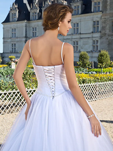 Ball Gown Wedding Dresses Sweetheart Neckline Floor Length Tulle Sleeveless