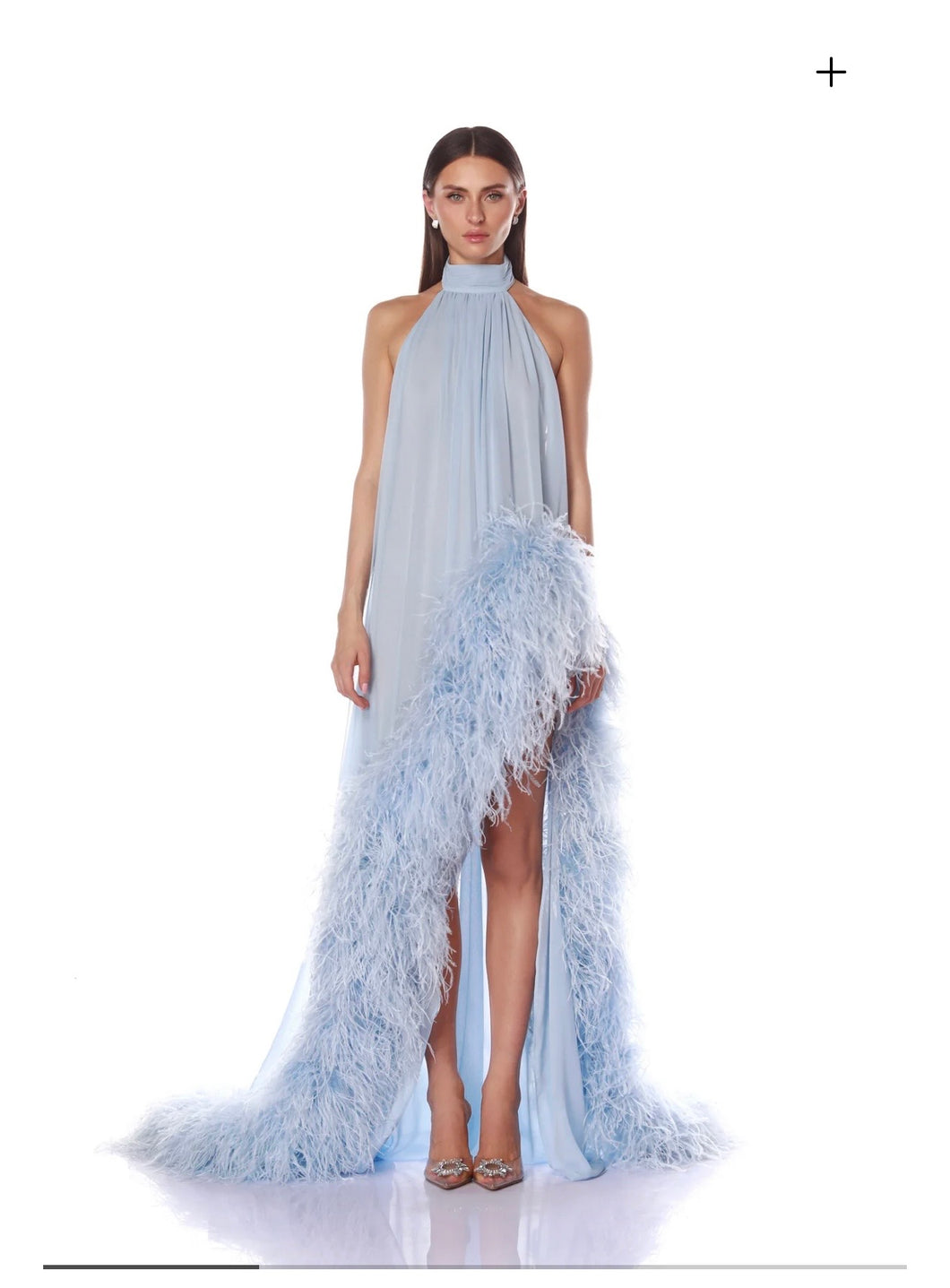 Madeline Halterneck Gown Blue GJS710
