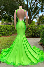 Off The Shoulder Sleeveless Open Back Mermaid Long Prom Dress