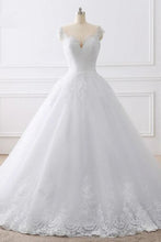 A-line Sleeves Scoop Lace Wedding Dresses Bridal Dresses