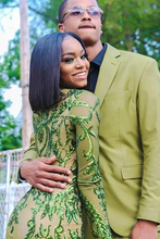 Green Sequins Prom Dresses,Sexy Mermaid Long-Sleeves Evening Gowns Y1456