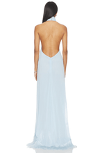 Madeline Halterneck Gown Blue GJS710