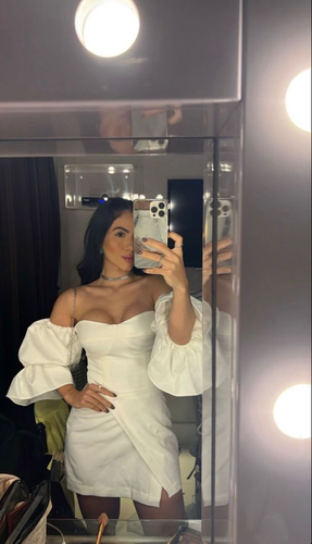 White Short Graduation Dress Homecoming Dress Short Teen Formal Dresses Y2089