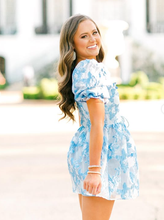 Retro Style Floral A-line Short Homecoming Dress Summer Outfit Dress Y2957