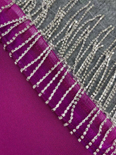Women's Sexy Shiny Slit Fringe Bandage Dress Elegant Long Evening Dress Y407