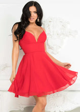 Deep V neck Short Homecoming Dresses SYH46
