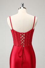 Red Corset Short Homecoming Dress with Lace Up Back
